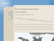 Tablet Screenshot of moral-equation.com